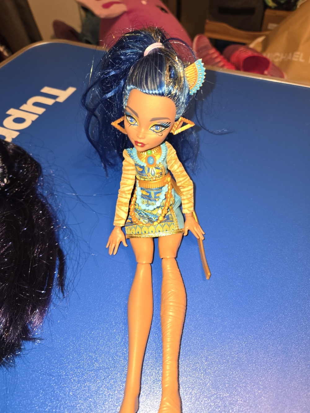 Monster High Blue & Gold Fashion Doll with Egyptian-Inspired Outfit